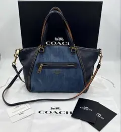 COACH デニム ショルダーバッグ - メルカリ