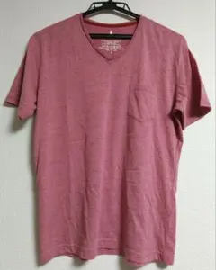 green label relaxing Vネック ポケットTシャツ M