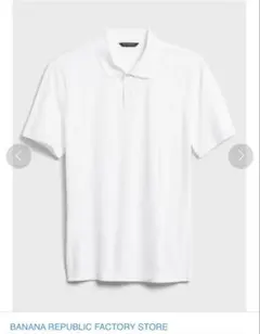 【未開封】BANANA REPUBLIC ポロシャツ 白 無地＋おまけのサムネイル