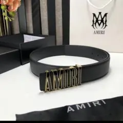 AMIRI ブラック レザーベルト モチーフ 説明欄