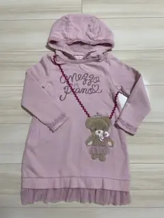 メゾピアノ　くまポシェット　ワンピース　110
