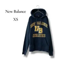 New Balance メンズ　ロゴトレーナー　フード　ネイビー　XSサイズのサムネイル
