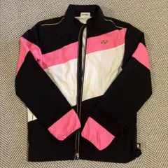 新品 YONEX ウォームアップウェア S 黒白ピンク - メルカリ