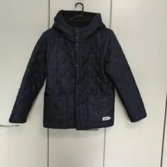 ネイビー キルティングジャケット フリース裏地