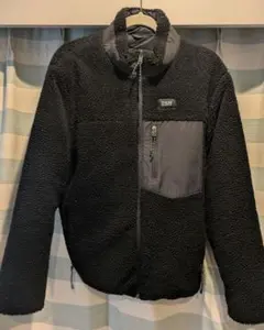 TAION／マウンテンリバーシブルダウン/ボア ジャケット（黒／XLサイズ）