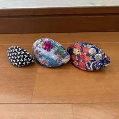 【ハンドメイド】花柄和装小物3個セット