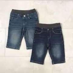 ライトオン MPS デニム ハーフパンツ 110 キッズ 男の子 ２点セット