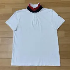 MONCLER 襟ロゴ ホワイト サイズM ポロシャツ 5S312 - メルカリ