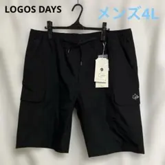 LOGOS DAYSカーゴハーフパンツ ブラック　メンズ4L 新品未使用　ロゴスのサムネイル