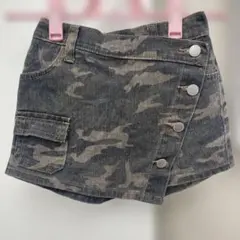 最終金額!!キッズ迷彩柄デニムラップショーツ