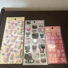 サンリオ　うさはな　マシュマロシール　キラキララインストーン　タイルシール　3点