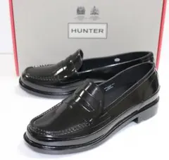 新品 本物 HUNTER ローファー 靴 ハンター WFF1095RGL UK5