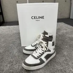 CELINECT-01 Zトレーナーハイカットスニーカー　グレー×ホワイト