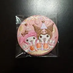 サンリオ 刺繍缶バッジ　マイメロ クロミ