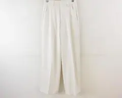 グレイル GRL センタープレスストレートパンツ ロング オフホワイト 白 S