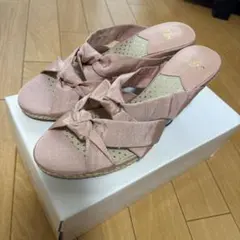 Fin ウェッジソール サンダル ピンクのサムネイル