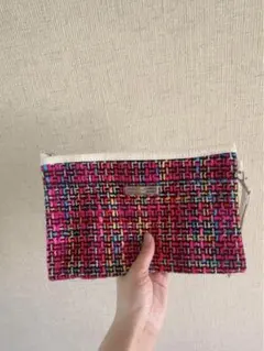 【新品未使用】マーキュリーデュオMERCURYDUOカラフル織物ポーチ