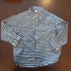 無印　チェックシャツ　110
