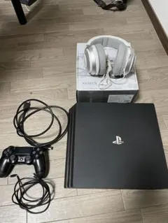 ps4pro本体CUH-7100B+ヘッドセット