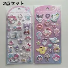 新品★サンリオキャラクターズ ジュエルマシュマロステッカー 2点セット