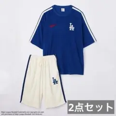 【MLB公式】ドジャース＆カブス パイル生地 半袖トップス＆パンツ セットアップ