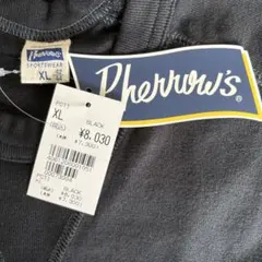 新品未使用　Pherrow's ブラック 長袖Tシャツ ロンT XL 日本製
