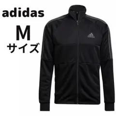 アディダス ジャージ トップ メンズ M サイズ 長袖 黒 ブラック ジャケット