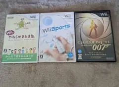 Wiiソフト3本セットやわらかあたま塾Wii Sports ゴールデンアイ007