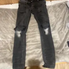mnml ミニマルダメージスキニーデニム ブラック