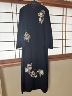 [LLサイズ]フォーマル セットアップ 刺繍　ワンピース ジャケット