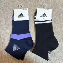 adidas ストライプソックス 23-25cm