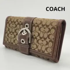 財布 Coach Soho Signature Flap Small Wallet COACH - Coach Soho Signature Flap Small Walletの通販 by パピー's