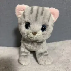 猫 ぬいぐるみ グレー トラ柄