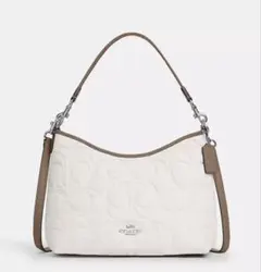 最終値下げ⭐️COACH ローレル ショルダー トートバッグ　ホワイト　コーチ