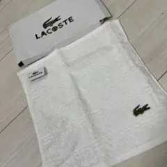 新品 LACOSTE ラコステ タオルハンカチ ホワイトのサムネイル