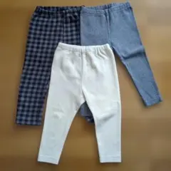 UNIQLO　ベビー レギンス スパッツ 3点セットのサムネイル