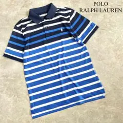 POLO RALPH LAUREN ボーダー 伸縮性 半袖 ポロシャツ キッズ