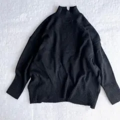 ウール混✨アメリカンホリック◇ニット ハイネック セーター オーバーサイズ M