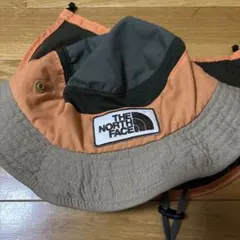 THE NORTH FACE バケットハットオレンジ/グレー