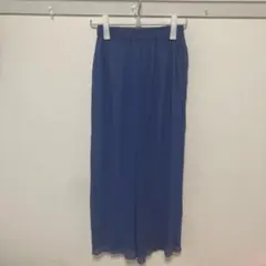 KBF：青いシフォン風ワイドパンツ