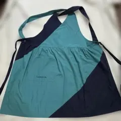 LANVIN エプロン グリーン×ネイビー バイカラーのサムネイル