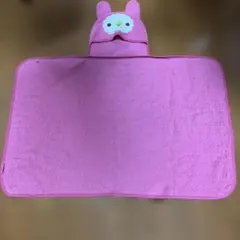 ピンククマ？フード付きポンチョ