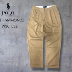 PolobyRaiphLauren HAMMOND 90sチノパン2タックW36