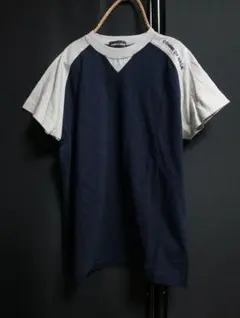 COMME CA WALK Tシャツ 半袖 ネイビー/グレーのサムネイル