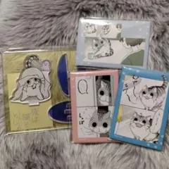 夜は猫といっしょ キュルガ くじ引き堂 アクリルスタンド アクスタ 缶バッジ ２のサムネイル