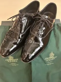 【限定値下げ】クロケット＆ジョーンズ Cheam 8E エナメルシューズ　結婚式 限定値下げ】クロケット＆ジョーンズ Cheam 8E エナメルシューズ 結婚