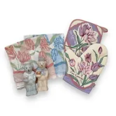 キッチン用品6点セット　調味料入れ　鍋敷き　鍋つかみ　クロス　新品未使用