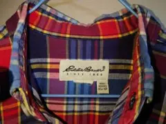 Eddie Bauer　エディバウアー ボタンダウン半袖シャツ XS チェック柄