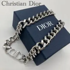 ⭐️未使用級⭐️ DIOR CDアイコン チェーン リンク ネックレス シルバーのサムネイル