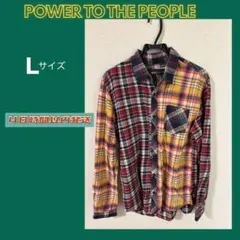 POWER TO THE PEOPLE シャツ　Ｌサイズのサムネイル